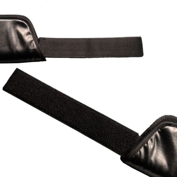 Hip Thrust Belt Glute Bridge Pad Dumbbells Butt Workout (Leather Black) - Image 4