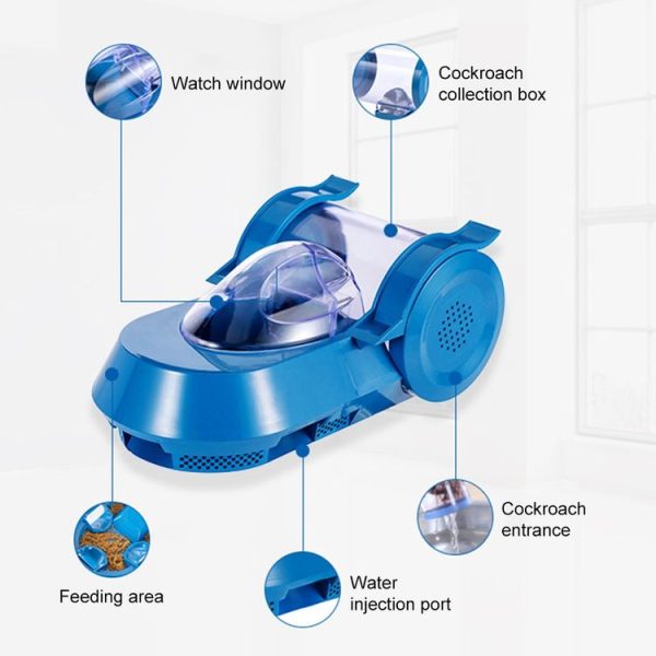 Cockroaches Capture Device Non-Toxic Campaign Catcher Kitchen Toilet Cockroach House (Blue) - Image 5