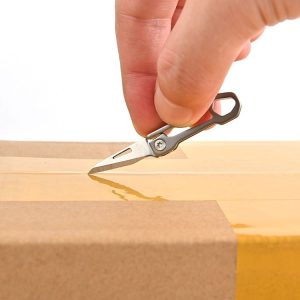 Titanium Alloy Mini Folding Knife Express Knife EDC Keychain Pendant