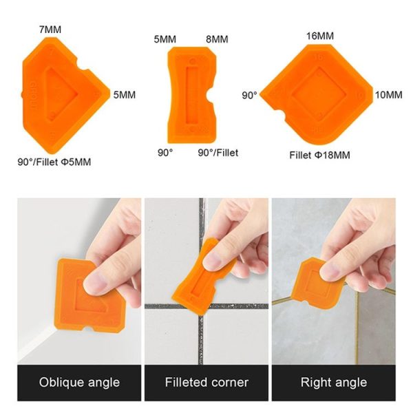 2 Sets Metal Scraper Tap Gumper Glass Glue Scraper Set (Black) - Image 4