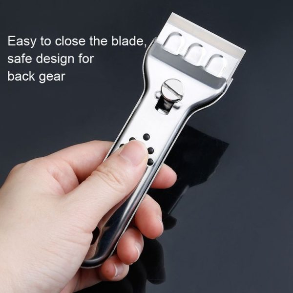 2 Sets Multifunctional Cleaning Spatula Kitchen Tile Decontamination Scraper With 5 Blade Films - Image 4