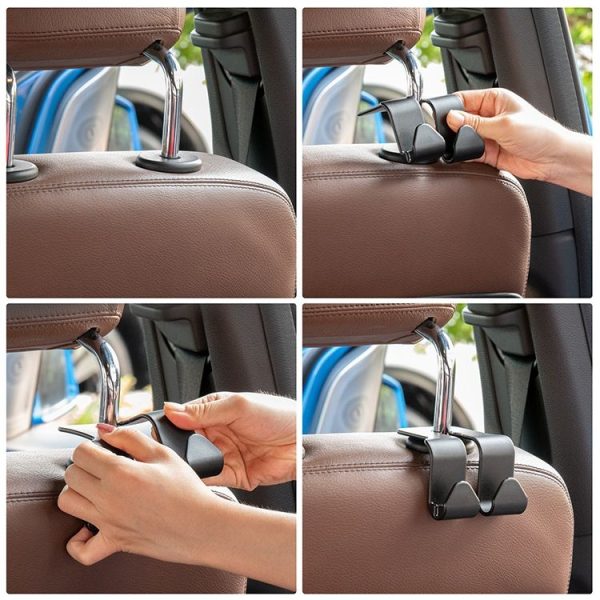 Multifunctional Car Seat Hook Lock Type Mobile Phone Holder - Image 6