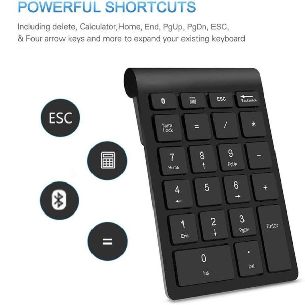 BT304 22 Keys Laptop Mini Wireless Keyboard, Spec: 2.4G (Gold) - Image 5