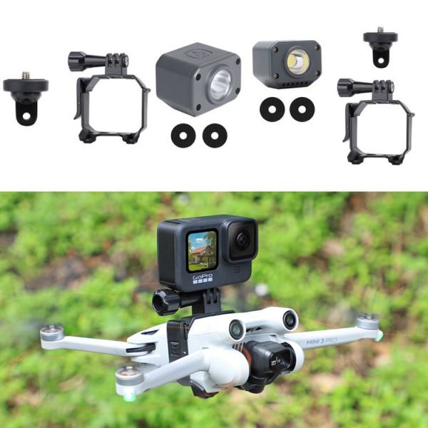 Sunnylife MM3-GZ459 For DJI Mini 3 Pro GoPro10 Action Camera Mount Hanging Load+Searchlight set - Image 2