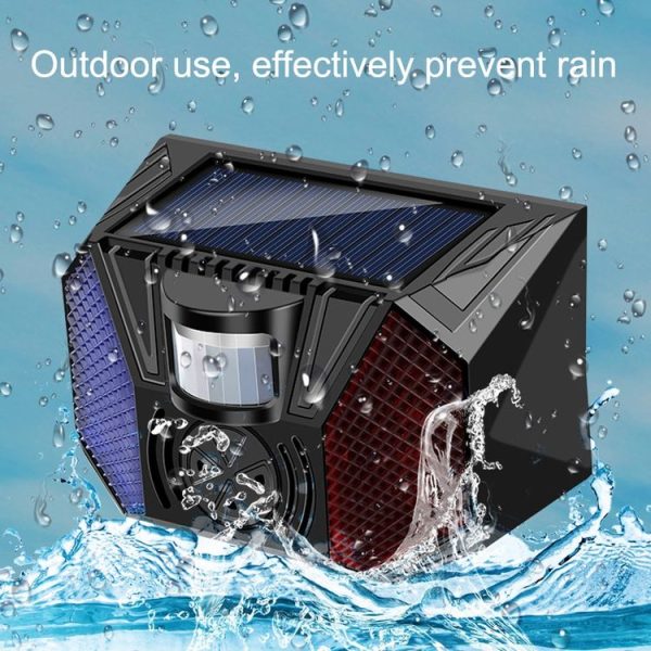 RC-711 Solar Outdoor Orchard Fish Pond Anti-theft Human Body Infrared Alarm (Black) - Image 4