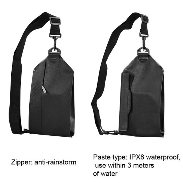Tteoobl Swimming Waterproof Crossbody Phone Bag Touch Screen Chest Bag, Style: Paste Model (Pink) - Image 2