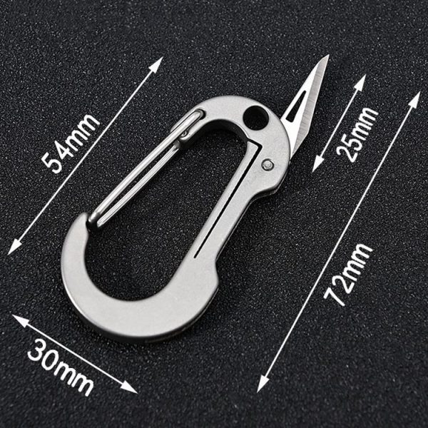 Titanium Alloy Keychain Small Knife Mini EDC Portable Unpacking Knife - Image 2