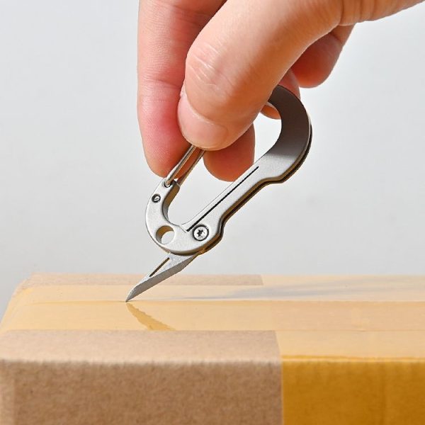 Titanium Alloy Keychain Small Knife Mini EDC Portable Unpacking Knife - Image 5
