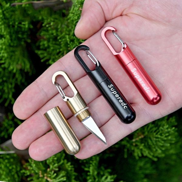 Keychain Pendant Small Knife Portable Art Cutting Knife (Bronze) - Image 2