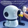 Cartoon Hand-cranked Automatic Pencil Sharpener, Style: Little Dinosaur (Dark Blue) - Image 5