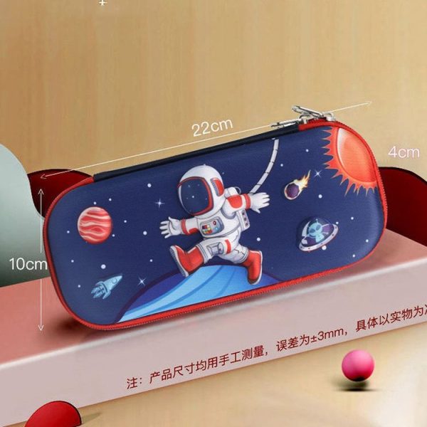 S-888 Elementary School Cartoon EVA Pencil Case Anti-fall Stationery Box, Style: (Plane zoo) - Image 3
