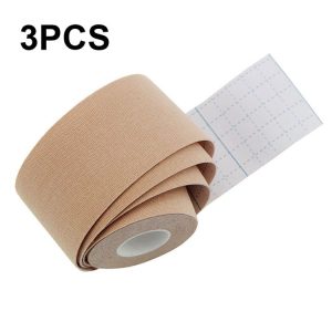 3 PCS Muscle Tape Physiotherapy Sports Tape Basketball Knee Bandage, Size: 2.5cm x 5m (Skin Color)