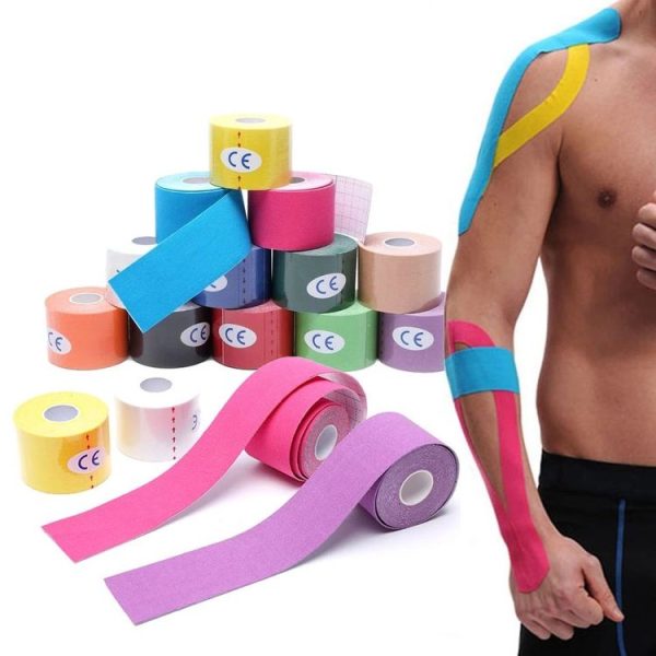 3 PCS Muscle Tape Physiotherapy Sports Tape Basketball Knee Bandage, Size: 2.5cm x 5m (Skin Color) - Image 2