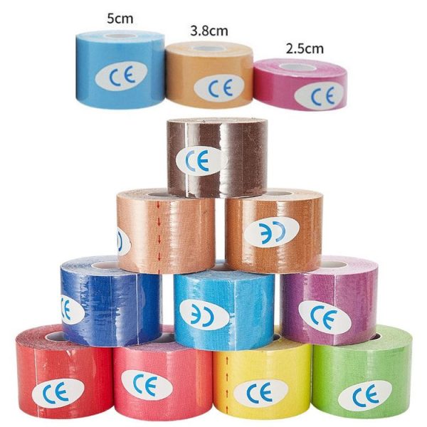3 PCS Muscle Tape Physiotherapy Sports Tape Basketball Knee Bandage, Size: 2.5cm x 5m (Skin Color) - Image 3