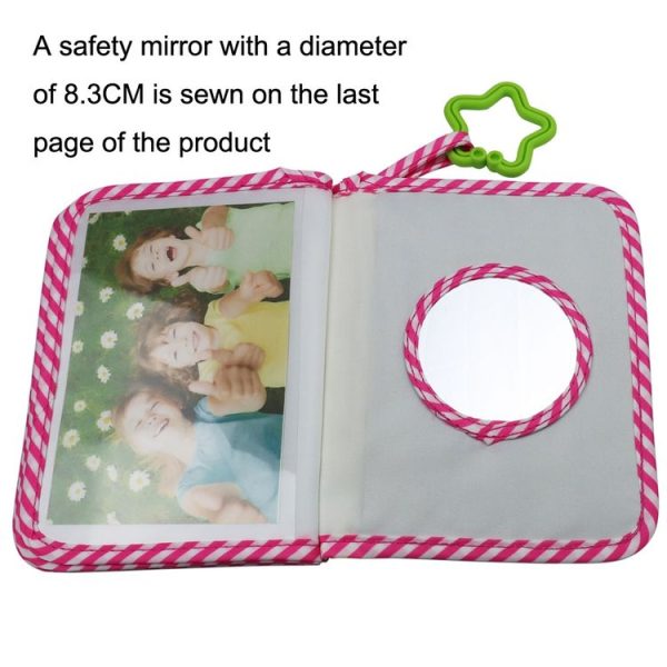 Baby Growth Memorial Cloth Photo Album With Mirror (Green) - Image 3