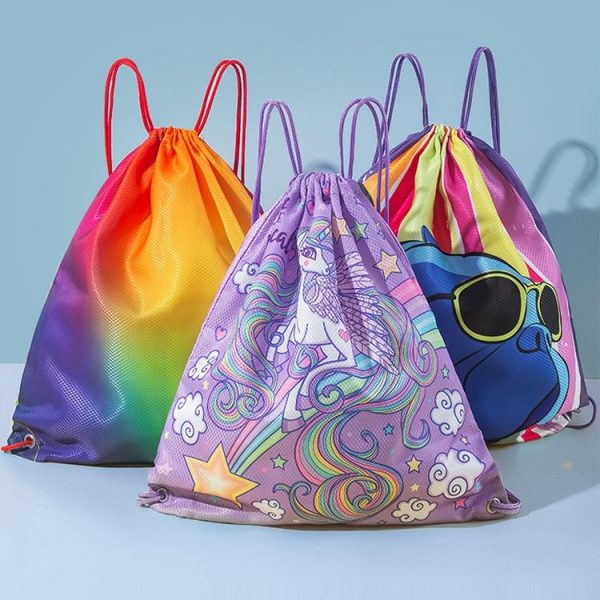 Swimming Bag Dry and Wet Separation Storage Bag Waterproof Beach Backpack, Color: Ferry Dinosaur - Image 2