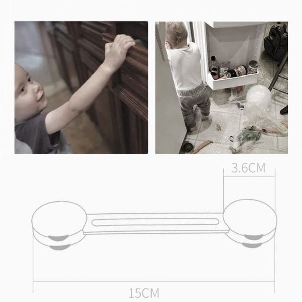 10 PCS / Pack Children Drawer Anti-opening Cabinet Door Refrigerator Safety Lock - Image 3