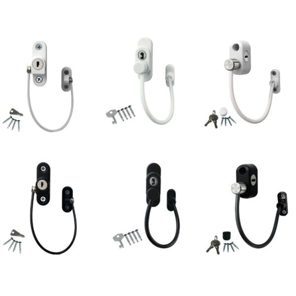 Children High-rise Anti-fall Safety Lock Window Push Limiter, Color: White - Image 2