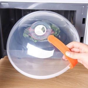 Microwave Oil-proof High Temperature Heating Cover Food Fresh-keeping Cover (26x10cm)