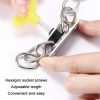 Punching Installation Protection Stainless Steel Window Limit Lock, Specification: B Type Silver - Image 4
