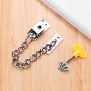 Punching Installation Protection Stainless Steel Window Limit Lock, Specification: A Type Silver