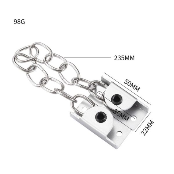 Punching Installation Protection Stainless Steel Window Limit Lock, Specification: A Type Silver - Image 3