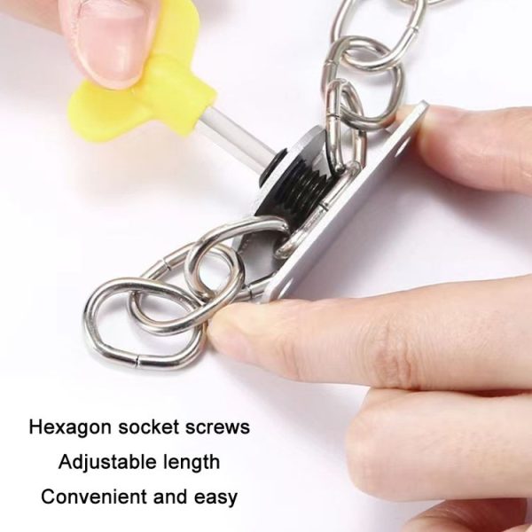 Punching Installation Protection Stainless Steel Window Limit Lock, Specification: A Type Silver - Image 4
