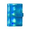 Laser Macaron Loose-leaf Notebook A6 Notepad Shell Without Inner Pages (Sky Blue)