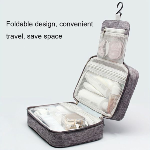 RH261 Foldable Travel Dry and Wet Separation Washing Bag (Wine Red) - Image 4
