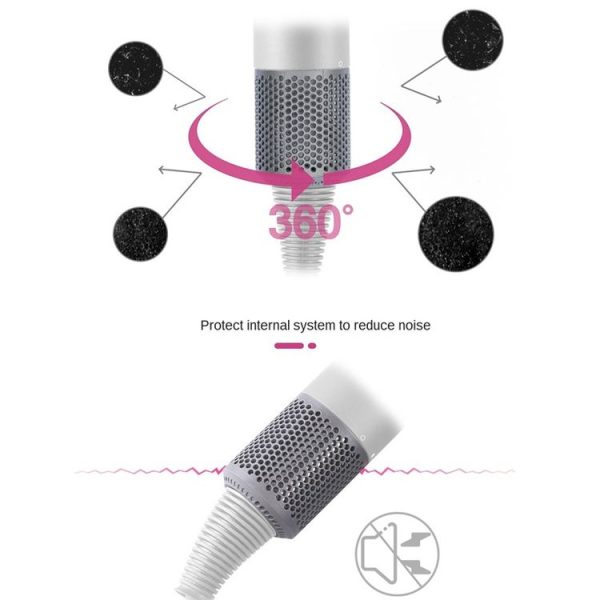 2 PCS Outer Cover Dust Filter for Dyson Hair Dryer HD01 / HD03 / HD08 (Black) - Image 3