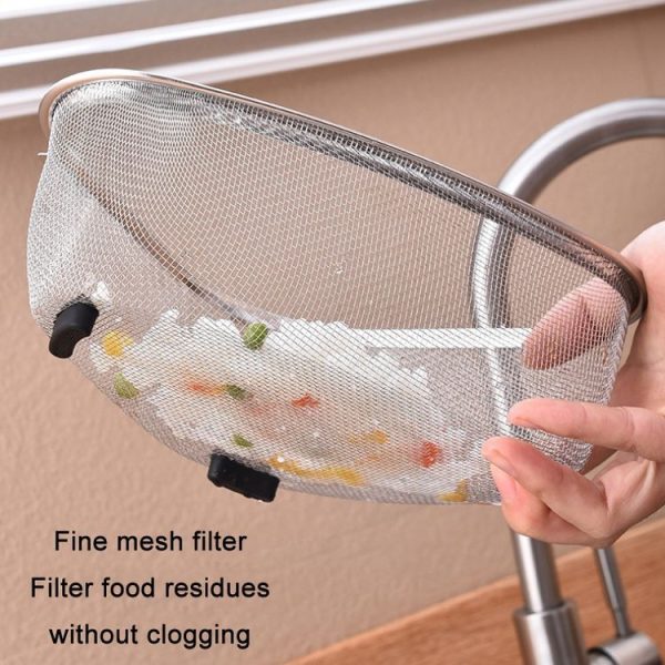 Kitchen Multifunctional Stainless Steel Triangle Sink Drain Basket, Style: Standing - Image 4