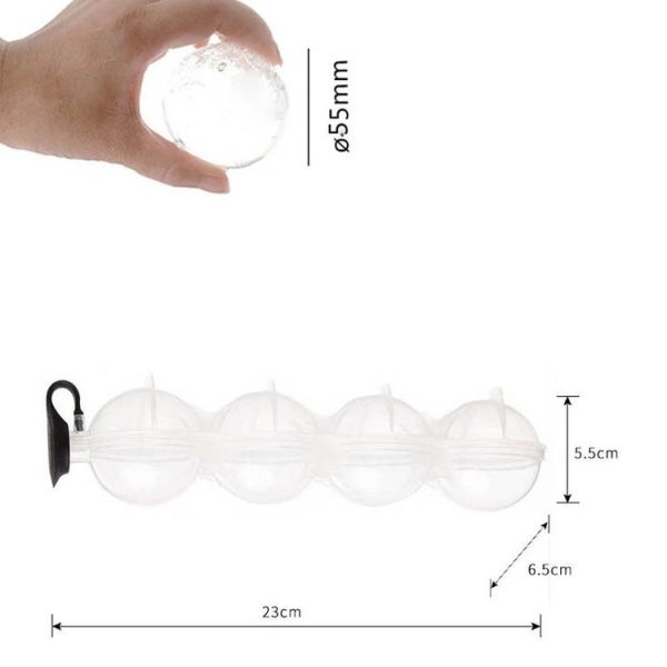 3 PCS Four -Hole Ice Hockey Model Ice Cube Maker Round Ice Ball - Image 3