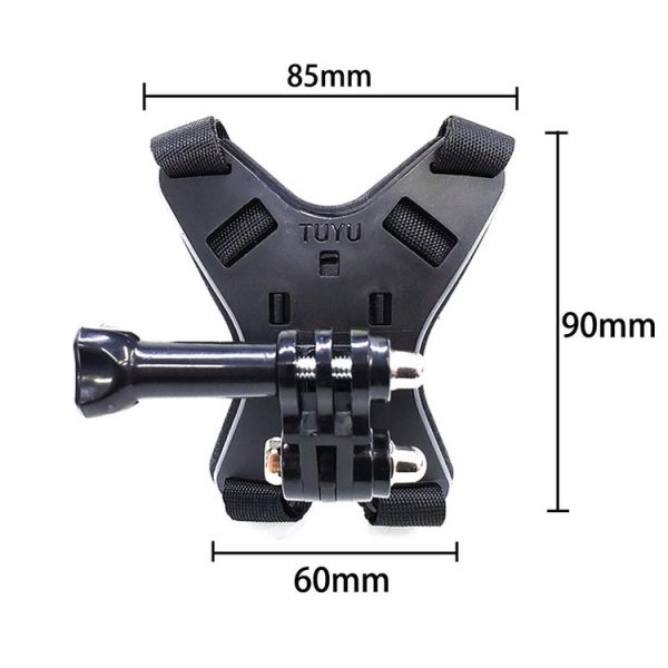 TUYU Motorcycle Helmet Chin Action Camera Mobile Phone Mounting Bracket Blue Bracket+Mobile Phone Clip - Image 3