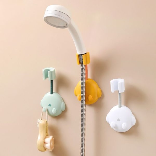 JM049 Cartoon Shower Rack Universal Adjustment Shower Base Fixed Device (Green) - Image 2