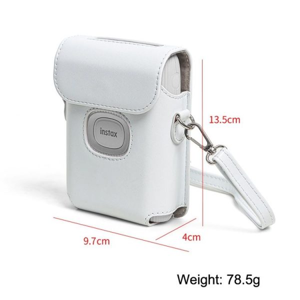 CAIUL Printer Protective Case PU Leather Case For Instax Mini Link2 (Blue) - Image 3