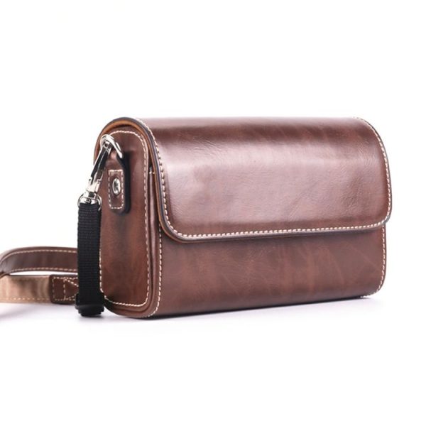 Canon G7X3 / G5X2 / Sony ZV1RX1007 / RICOH GR3 Camera Leather Case (Brown)