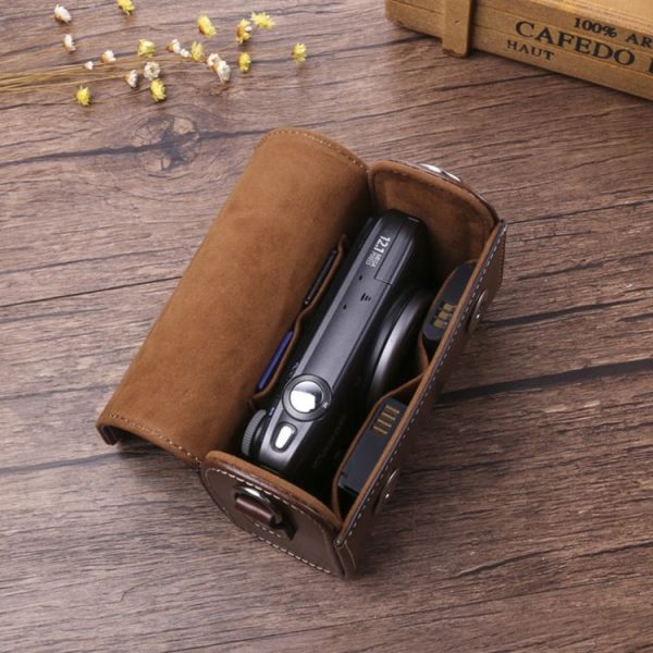 Canon G7X3 / G5X2 / Sony ZV1RX1007 / RICOH GR3 Camera Leather Case (Brown) - Image 2