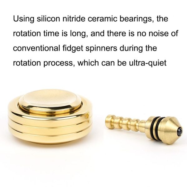 N2 Polished Metal Running Fidget Spinner Decompression Toys, Style: Brass - Image 4