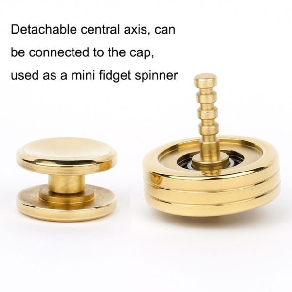 N2 Polished Metal Running Fidget Spinner Decompression Toys, Style: Brass - Image 5