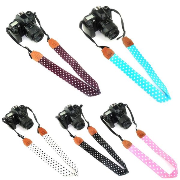 Multi-color Shoulder Neck Strap SLR Retro Camera Shoulder Strap (Black) - Image 2