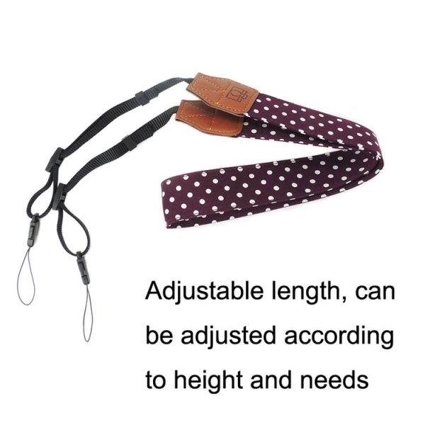 Multi-color Shoulder Neck Strap SLR Retro Camera Shoulder Strap (Black) - Image 5