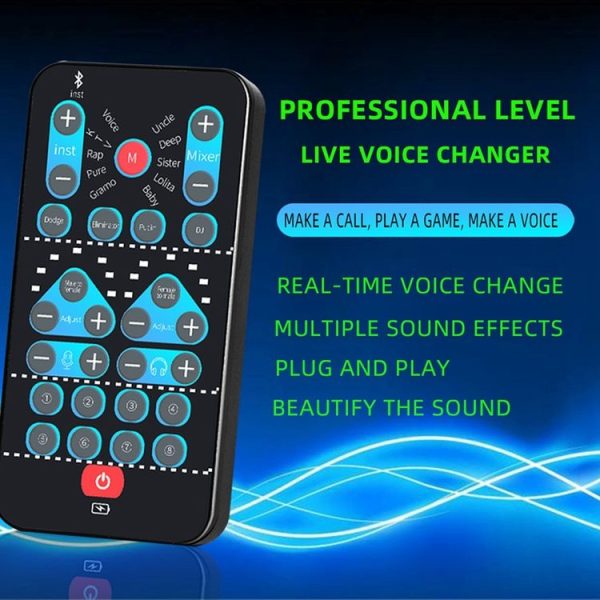 M10 Mobile Computer Sound Card Mini Voice Changer K Song Recording Bluetooth Voice Changer - Image 3
