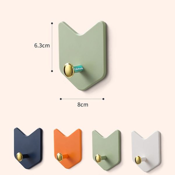 4 PCS / Set JM066 Arrow-shaped Sticky Hook Behind Door Wall Seamless Hook (Blue) - Image 2