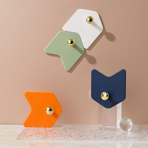 4 PCS / Set JM066 Arrow-shaped Sticky Hook Behind Door Wall Seamless Hook (Blue) - Image 4