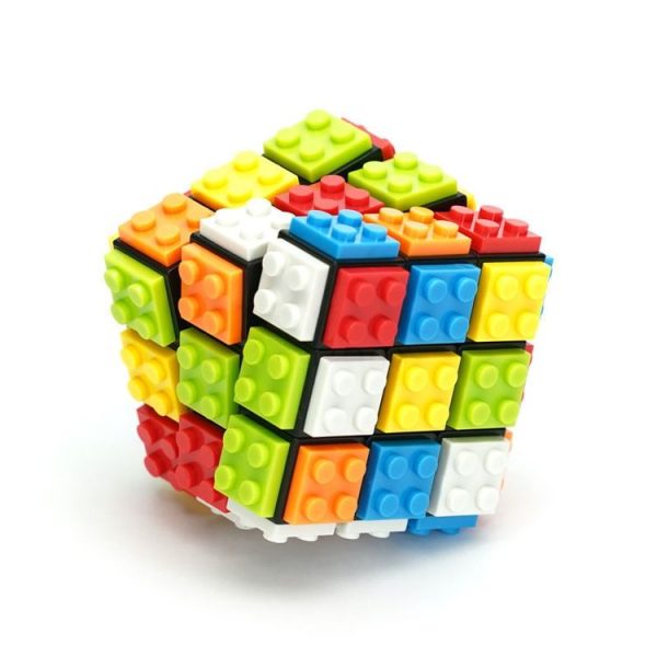 FX7780 Building Magic Cube Assembled Children Educational Early Education Toys (Black Bottom) - Image 2