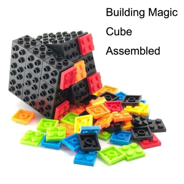 FX7780 Building Magic Cube Assembled Children Educational Early Education Toys (Black Bottom) - Image 4