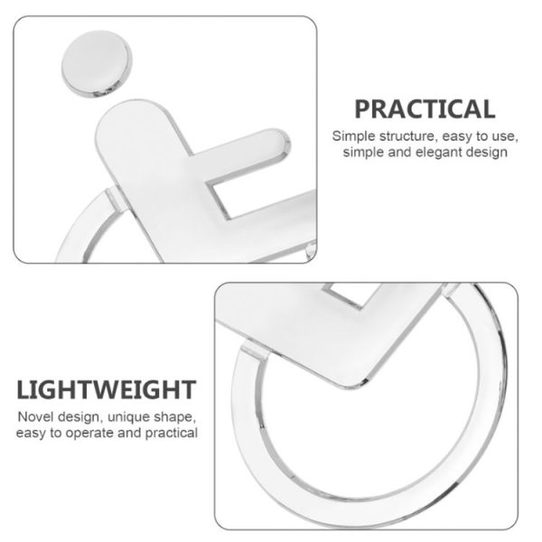 Disabled Toilet Signs Prompts Signs Wall Stickers - Image 3