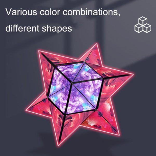 3D Variety Geometry Alien Magic Cube Magnetic Logic Thinking Children Educational Toys (Magic Purple) - Image 5