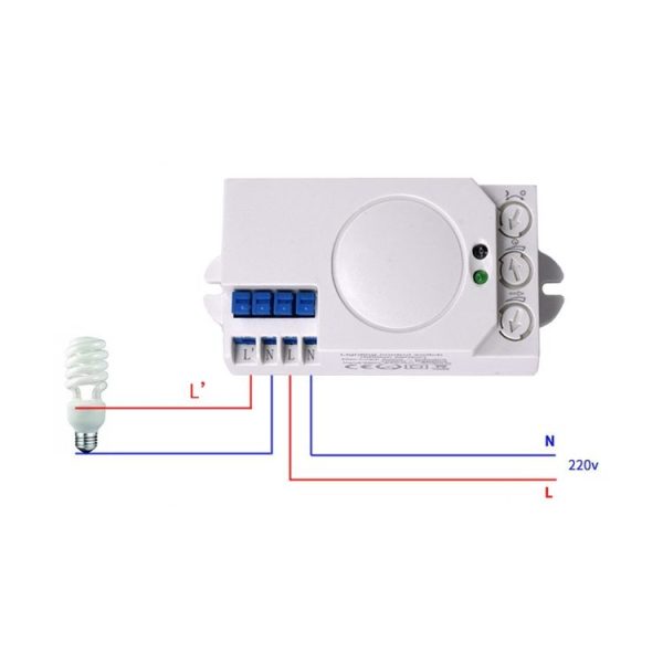 Smart Microwave Induction Switch Sensor 5.8G Radar Sensing Switch - Image 5