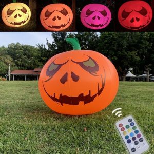 Halloween Bar Haunted House Shopping Mall Inflatable Decoration, Size: 16 Inch Glowing Pumpkin